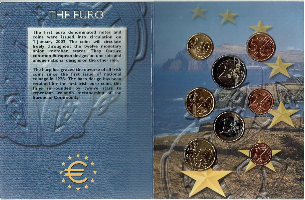 Ireland Official 1st Euro Coin set 2002