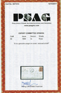 US #88, On Cover