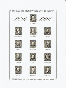 Souvenir Card Bureau of Engraving and Printing 1994 BM B186