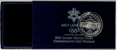 US $1 Silver Proof Commemorative Coin 2002 Olympic Winter Games