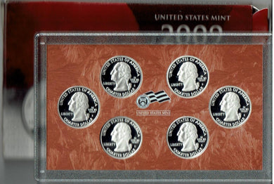 US Silver Proof 2009 Quarter Set