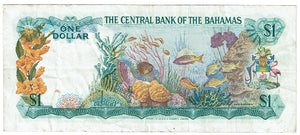 Bahamas One Dollar #35B 1974