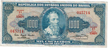 Load image into Gallery viewer, Brazil 1000 Cruzeiros #173a 1963