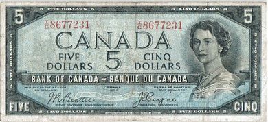 Canada 5 Dollar KR 68B  VF+