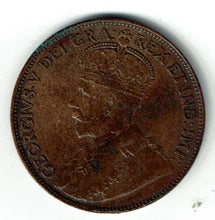 Load image into Gallery viewer, Canada New Foundland one cent 1920 XF KM 16 obv