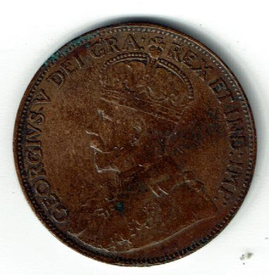 Canada New Foundland one cent 1920 XF KM 16 obv