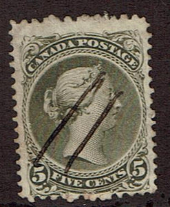 Canada #26 Stamp Perf 11.5x 12