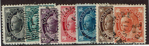 Canada #66-72 Stamp Short Set
