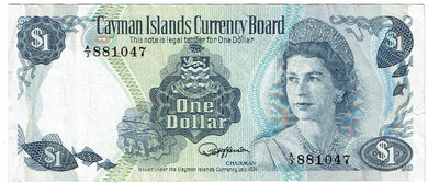 Cayman Islands One Dollar #5B 1974
