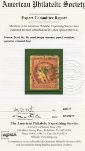 France Scott# 9b Used With Cert.