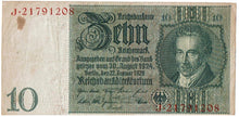 Load image into Gallery viewer, Germany 10 Reichsmark #180a 1929