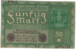 Germany 50 Mark #66 1919