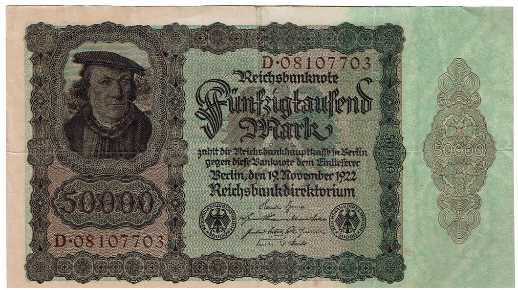 Germany 50,000 Mark #79 1922