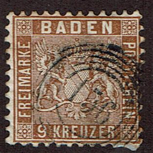 Germany Baden #17  Cancelled 156 Weinheim