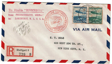 US Destination Hindenburg LZ129 Flight May 6 1936
