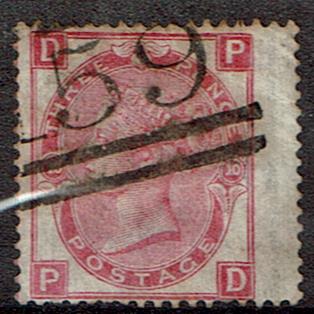 Great Britain #49 Plate 10 Cancelled