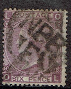 Great Britain #51 Plate 8 Cancelled