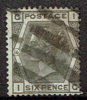 Great Britain #62 Plate 16 Cancelled