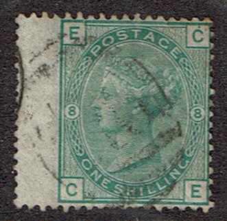 Great Britain #64a Plate 8 Cancelled