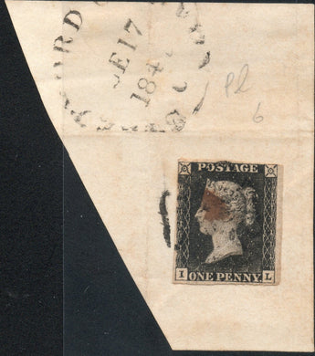 Great Britain 1 on Piece, Plate 6