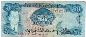Honduras 50 Lempiras #66B 1987