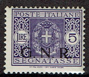 Italy #Mich 54 MH Italian National Republican Guard Issue
