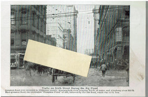 Real Photo Big Flood Pittsburg Pa. 1907