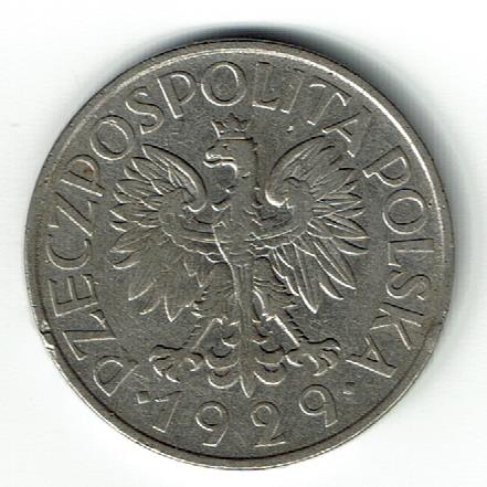 Poland 1 Zloty 1929 XF