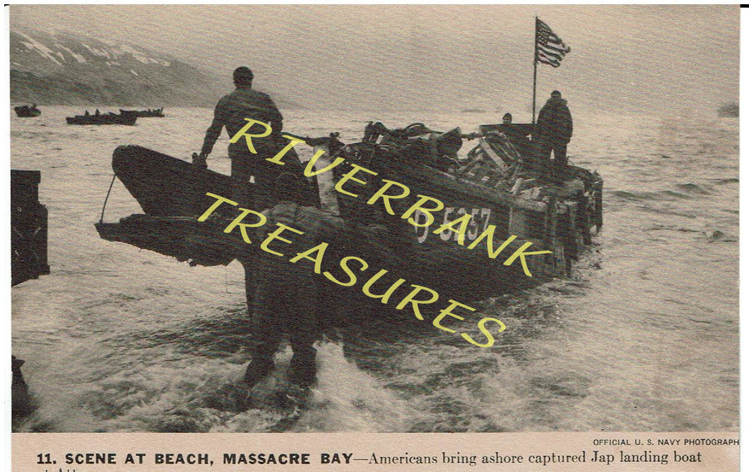 Scene at beach Massacre Bay Official U.S. Navy Photo