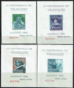 Spain #983a-986a Souvenir sheets MNH stamp set