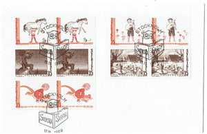 Sweden 837-41 and 841a FDC