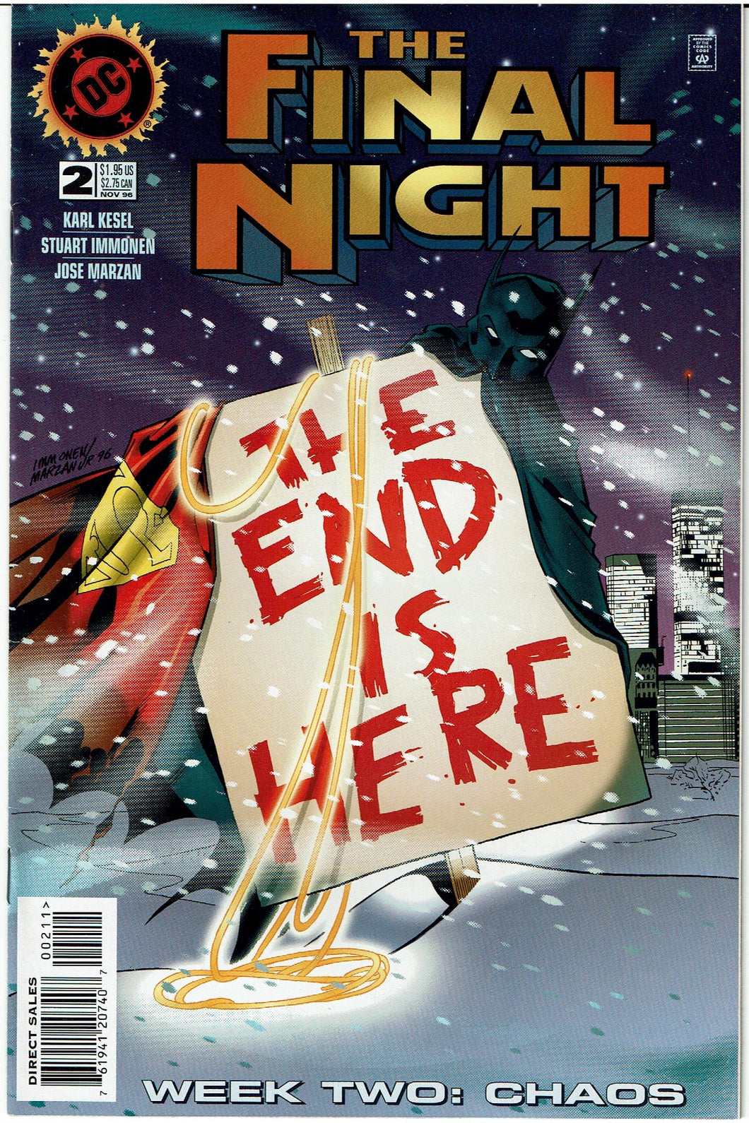 The Final Night #2 DC Comic Near Mint/Mint