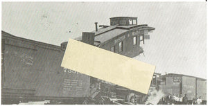 Real Photo Boston & Maine Train Wreck