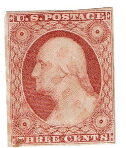 US #10a Red Cancel