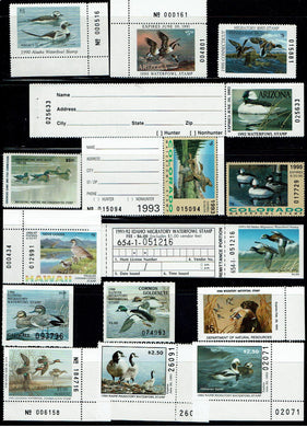 US State Duck Stamps Lot