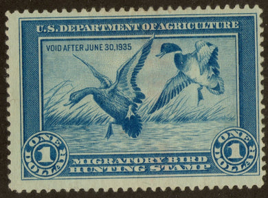 US RW1 US Federal Duck Stamp, MNG