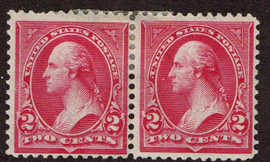 USA #266-7 Horizontal pair of type II and type III
