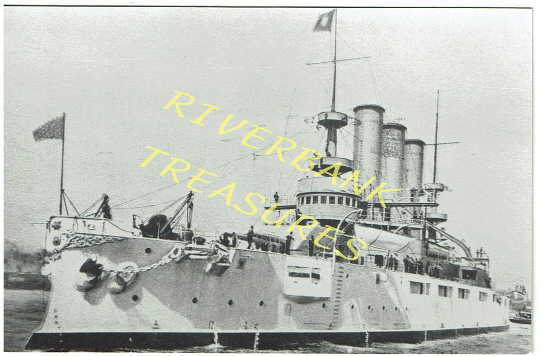 USS Maine Real Photo postcard