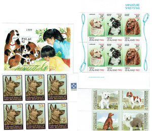 World wide lot of Dog Stamps
