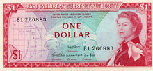 Load image into Gallery viewer, East Caribbean States 1965 13A One Dollar Uncirculated