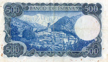 Load image into Gallery viewer, Spain El Banco de Espana 500 Quinientas Pesetas Banknote 1971